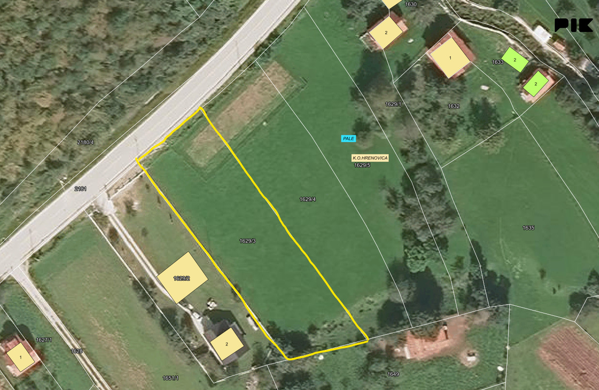 Zemljište Hrenovica - Općina Pale FBiH/Prača 1990m2 2
