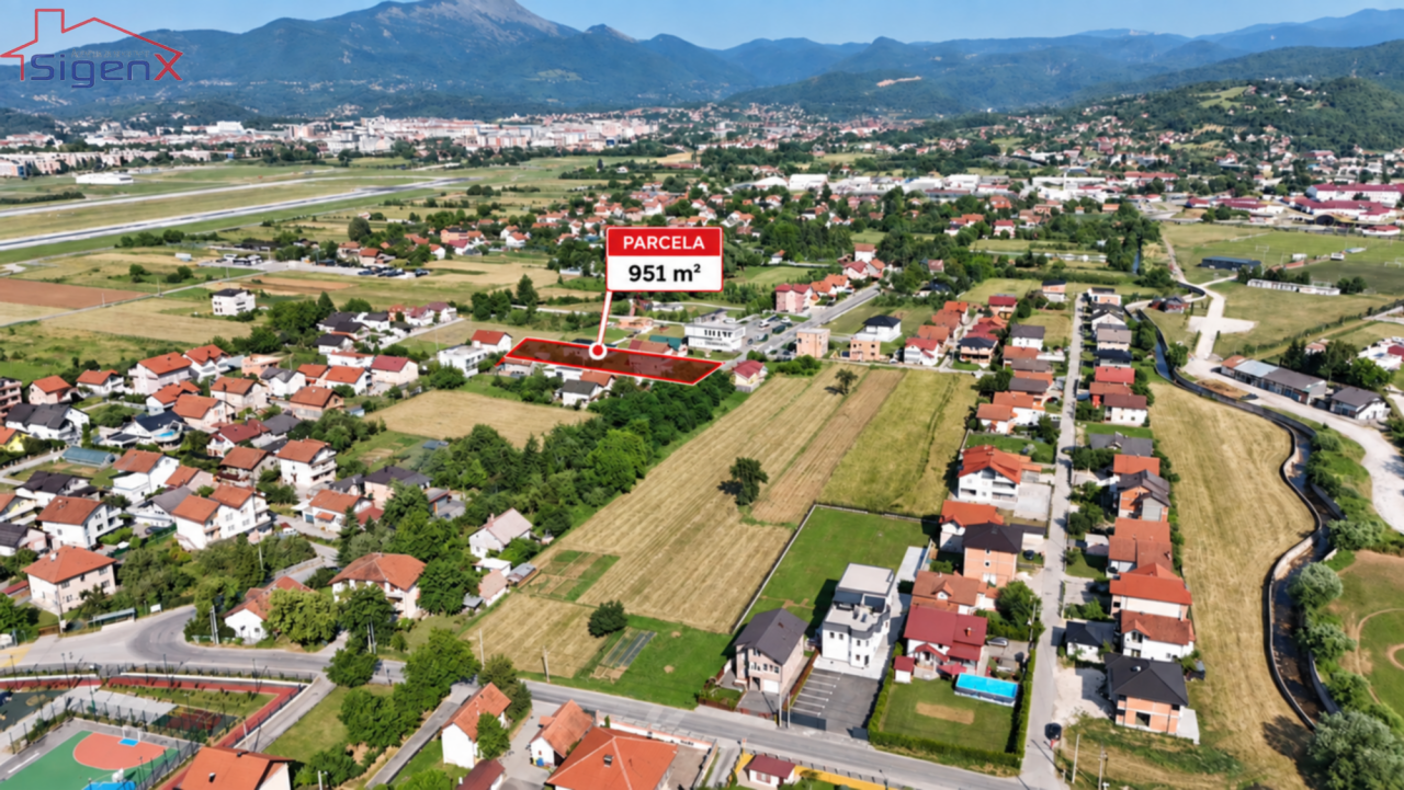 SIGENX prodaje: Zemljište Ilidža/ Butmir/ 951m2 - Odličan pristup 2