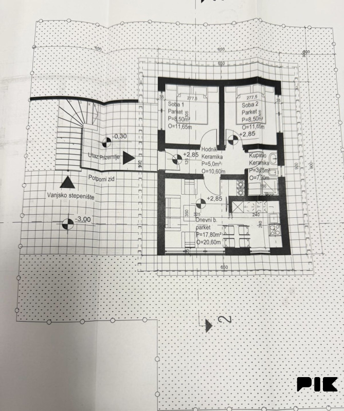 Građevinsko zemljište/SEMIZOVAC/300m2/SA PROJEKTOM 6