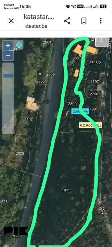Zemljišta Počitelj 7823m2 2