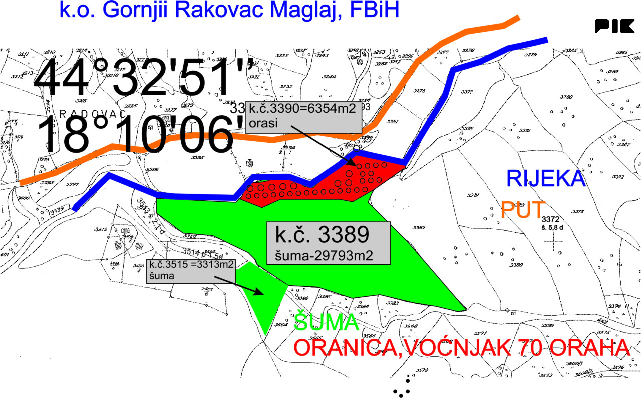 Zemljišta Maglaj cca 40 dunuma