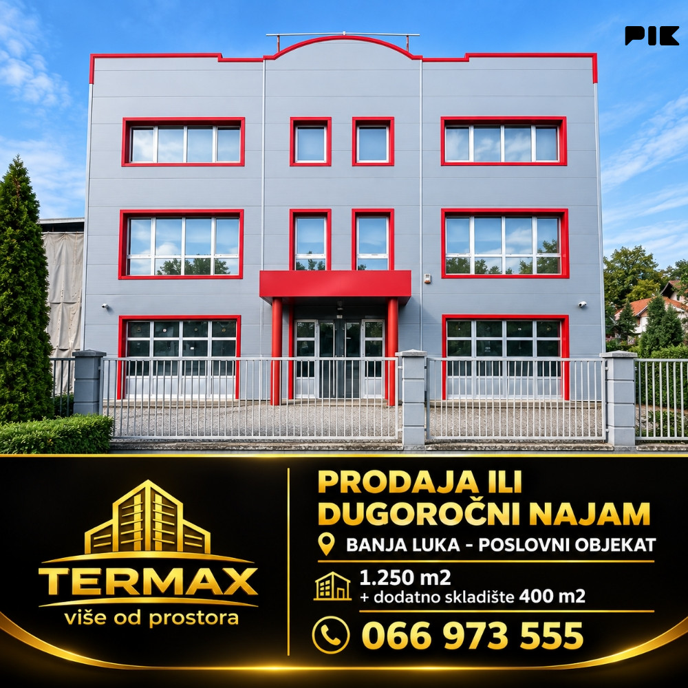 Poslovni objekat 1650 m2 Banja Luka