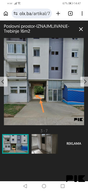Poslovni prostori Trebinje 16m2