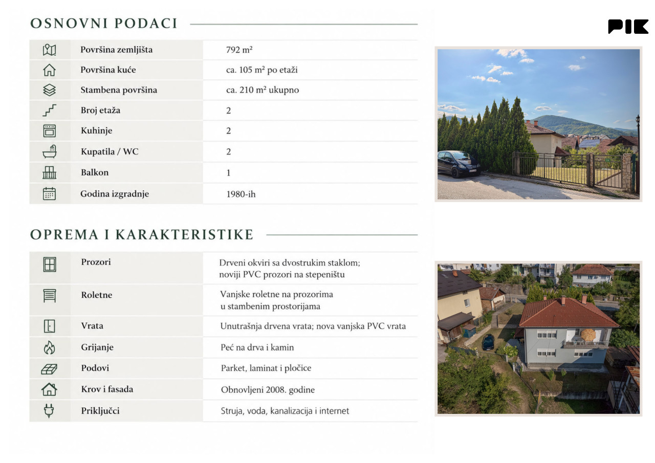 Kuće Goražde 210m2 2