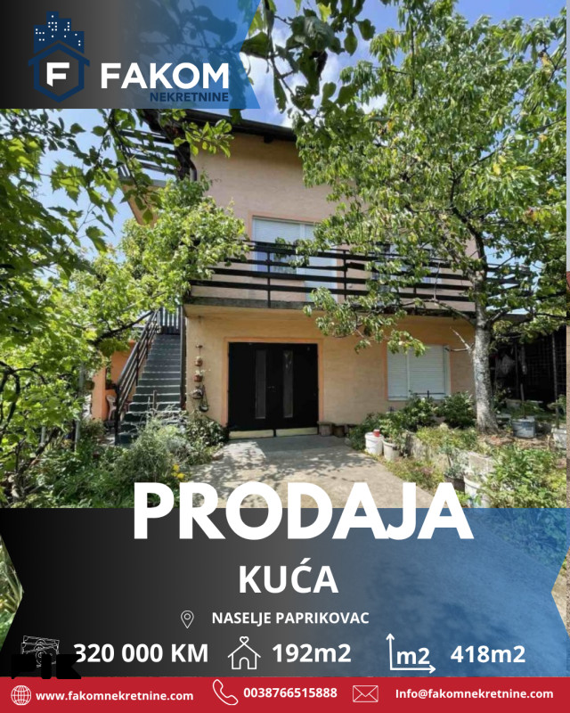 Na prodaju kuća u neposrednoj blizini UKC-a