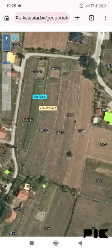 Zemljište Kalesija, Međaš Br. Parcele 2614/1