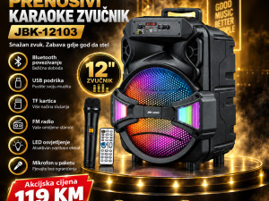 Bluetooth karaoke zvučnik JBK-12103