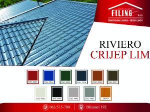 "RIVIERO" Lim u obliku crijepa