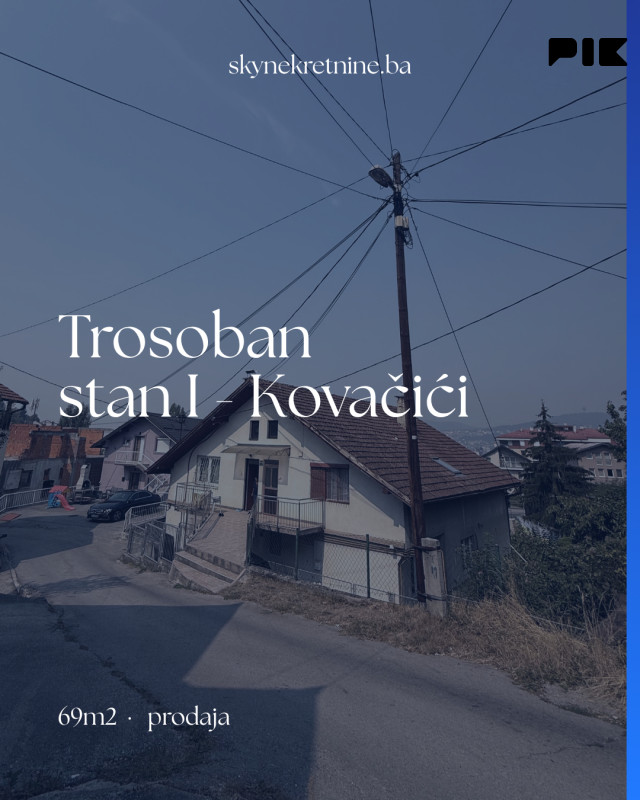 Trosoban stan, Sarajevo, 69m2 I Sky nekretnine