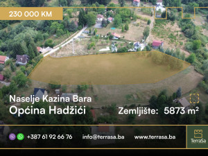 Zemljište, 5873 m², Hadžići