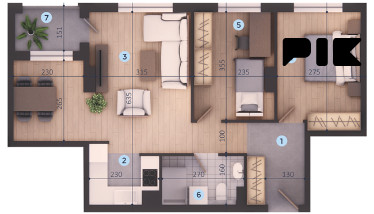 Stanovi i apartmani Banja Luka 56.68m2 2