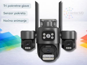 Vanjska kamera tri pokretne glave FullHD