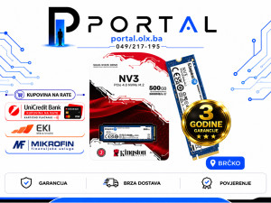 Kingston NV3 500GB M.2 NVMe SSD - Za PC / Laptop - 3 godine