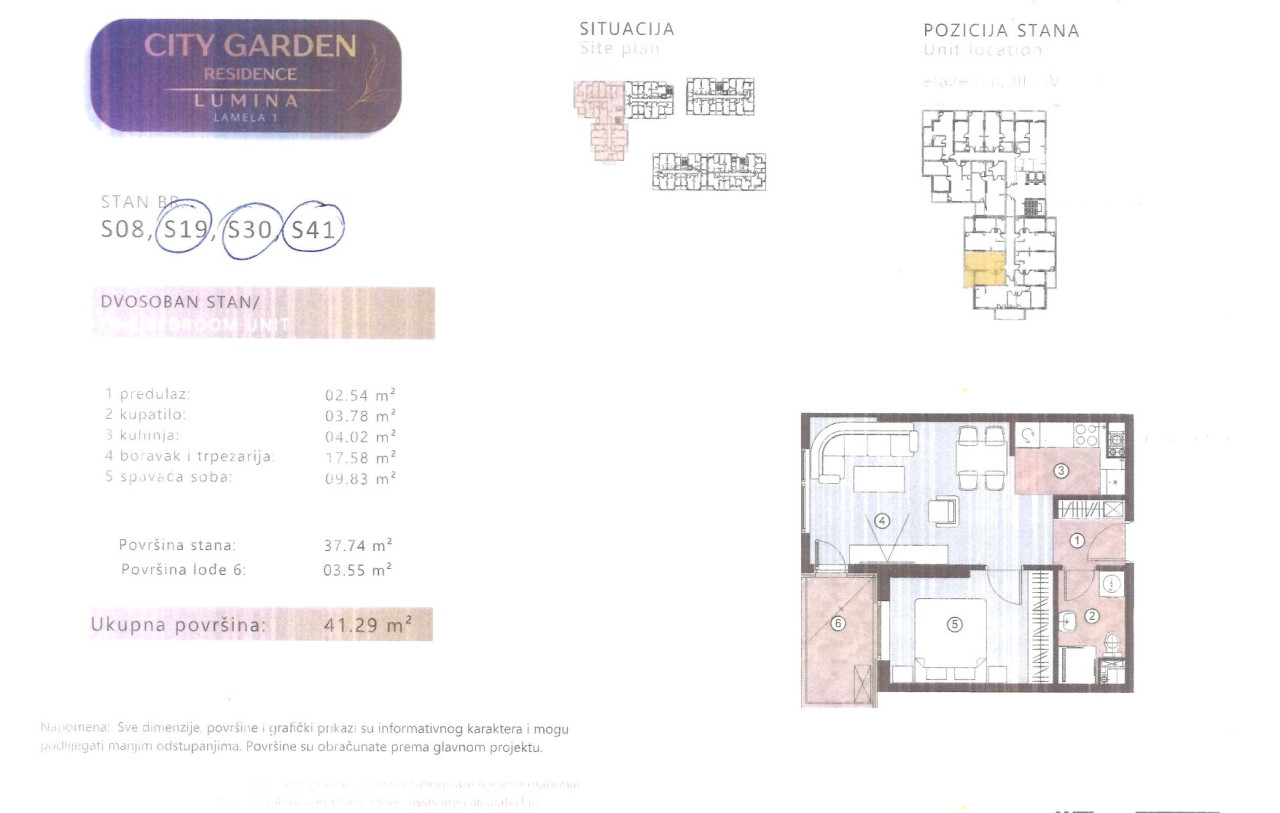 Stanovi u izgradnji, Hisete, dvosobni 41,29m2 do 48,26m2 8