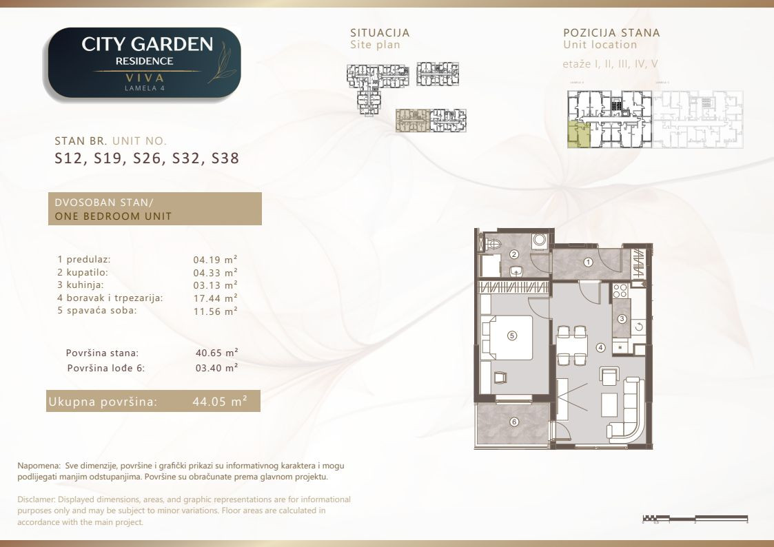 Stanovi u izgradnji, Hisete, dvosobni 41,29m2 do 48,26m2 11