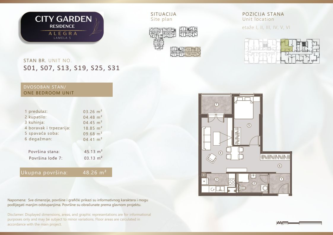 Stanovi u izgradnji, Hisete, dvosobni 41,29m2 do 48,26m2 12