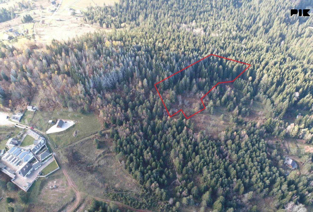 Zemljište Borak Nišići, sa ucrtanim objektima u ZK i Katastar 2