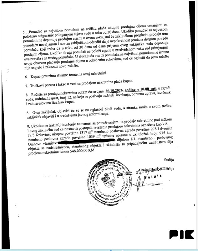 Benzinska pumpa, posl. prostor i dvorište, Bilalovac, Kiseljak