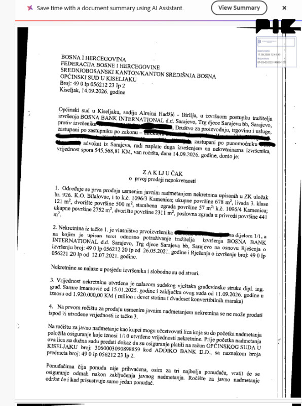 Benzinska pumpa, posl. prostor i dvorište, Bilalovac, Kiseljak 2