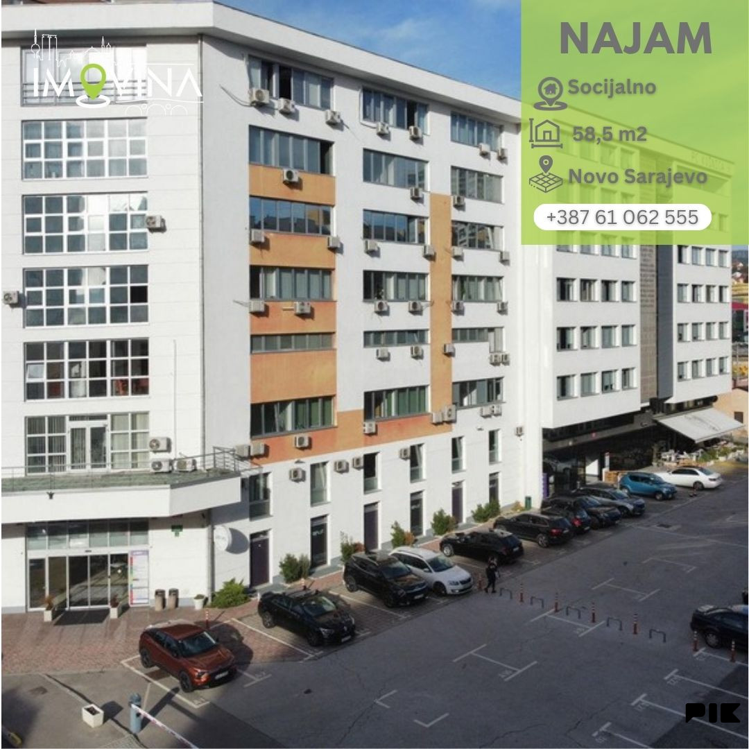 100977 Kancelarijski prostor 58,57m2, Novo Sarajevo