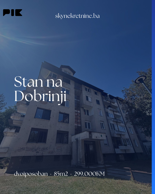 Trosoban stan, Dobrinja 85m2 I Sky nekretnine