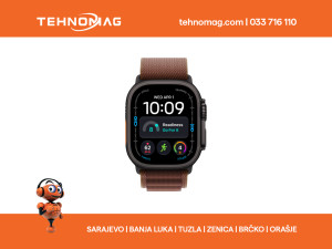Apple Watch Ultra 4 Cellular 49mm Black Titanium Case with Burgun