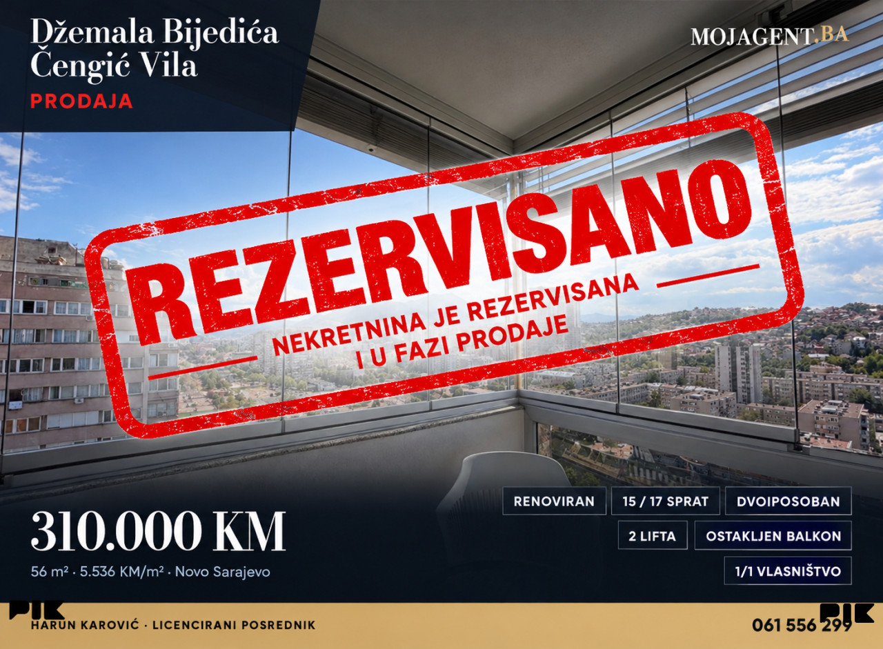 Džemala Bijedića - Čengić Vila - Novo Sarajevo - mojagent.ba