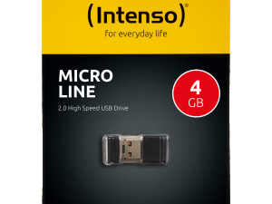 USB Flash drive 4GB Hi-Speed USB 2.0, Intenso Micro Line