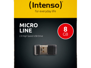 USB Flash drive 8GB Hi-Speed USB 2.0, Intenso Micro Line