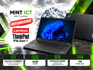 Lenovo ThinkPad P16 i7-12850HX; 64GB DDR5; RTX A3000 12GB; 1TB