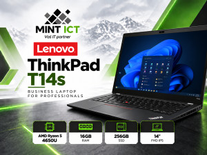 Lenovo ThinkPad T14s - Ryzen 5 4650U; 16GB RAM; 256GB SSD