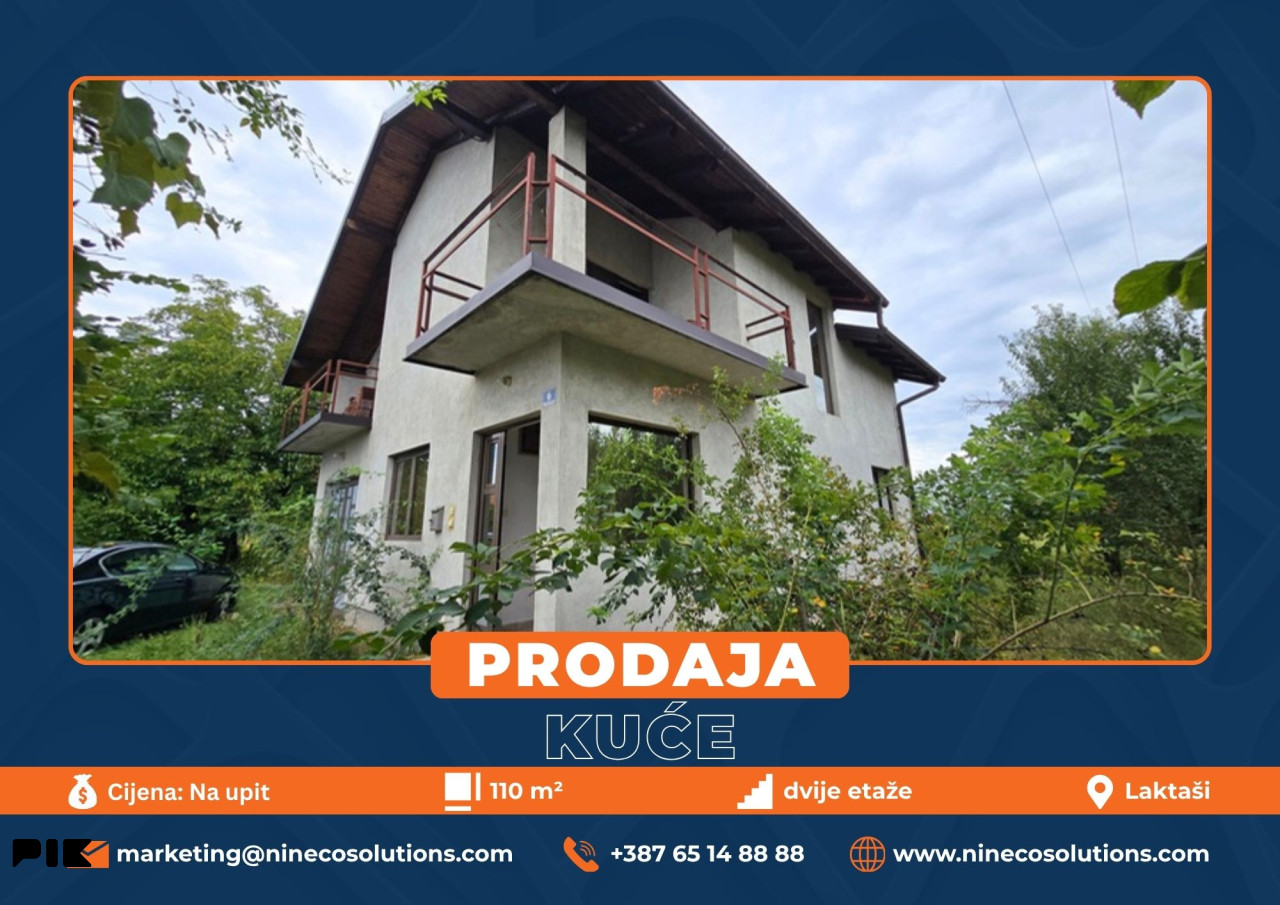 KUĆA - LAKTAŠI - 180 m2