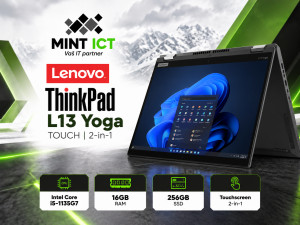 Lenovo ThinkPad L13 Yoga - i5-1135G7; 16GB RAM; 256GB SSD; TOUCH