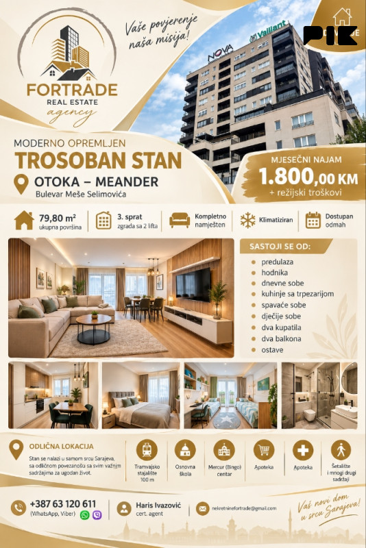 Trosoban Stan/apartman Sarajevo - MEANDER