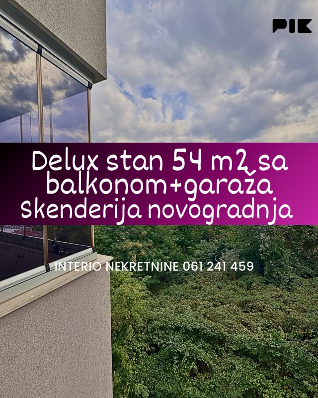 Dvosoban stan 54 m2 sa garažom Skenderija full namješten