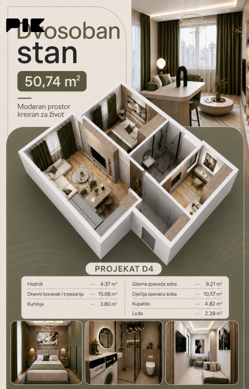 D4 - DOBRINJA 4 - TWO-ROOM APARTMENTS DIRECTLY FROM THE DEVELOPER photo 2