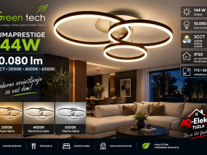 LED plafonjera Green Tech LUMAPRESTIGE 144W 3CCT 10080lm