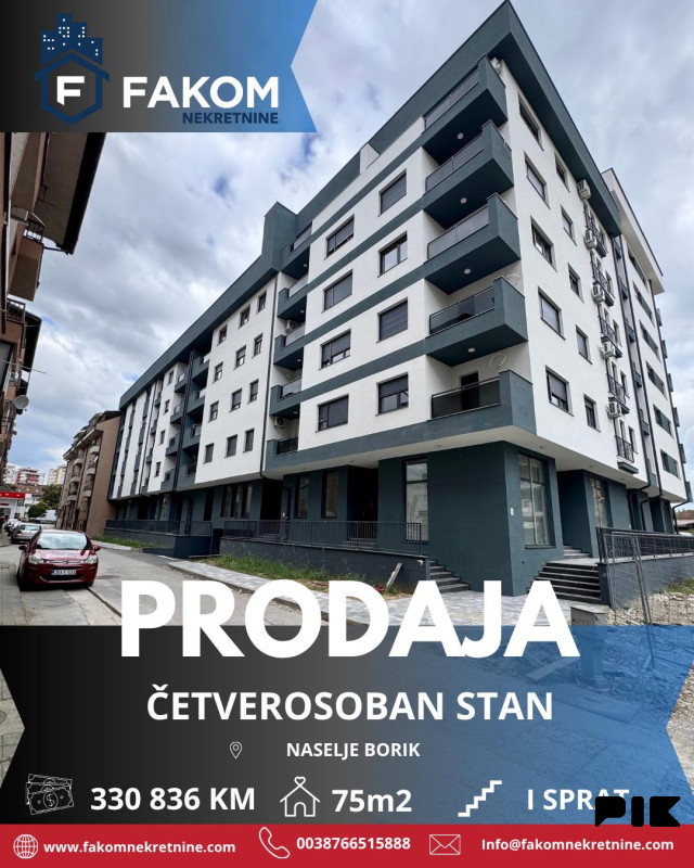 Na prodaju odličan četverosoban stan, nova gradnja