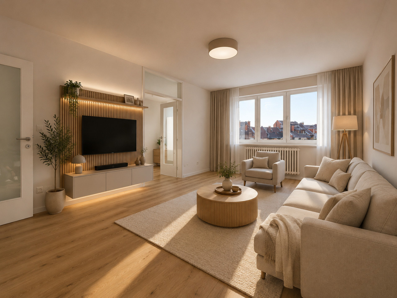 NOVO ADAPTIRAN/Trosoban stan/Vojničko polje/77 m2/balkon 6