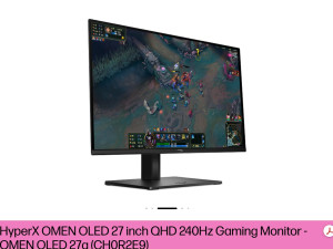 HyperX OMEN 27Q 27" 2k QD OLED 2560x1440 240Hz 0.03ms