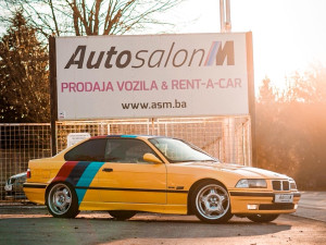 BMW 325i E36 Coupe Dakar Yellow