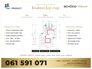 PVC I ALU STOLARIJA | SCHUCO 82 MD | PROZORI VRATA  SARAJEVO