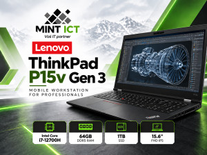 Lenovo ThinkPad P15v Gen 3 - i7-12700H; 64GB DDR5 RAM; 1TB SSD