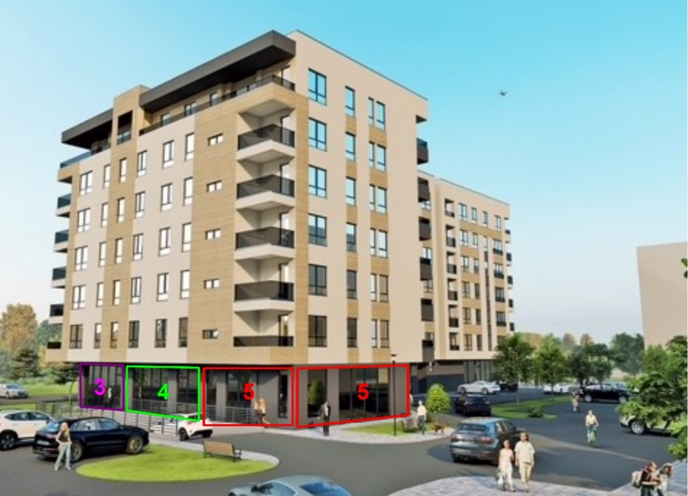 Poslovni prostor 102.69m2, prizemlje, novogradnja, kod Stepa bara 10