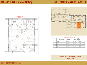 Stan, 41.78 m², Doboj