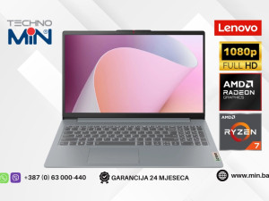 Lenovo IdeaPad Slim 3 15.6" Ryzen 7 5825U, 16GB RAM, 512GB SSD