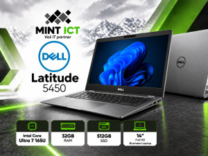Dell Latitude 5450 - Ultra 7 165U; 32GB RAM; 512GB SSD