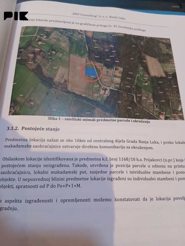 Zemljišta Banja Luka 800m2