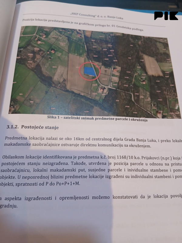 Zemljišta Banja Luka 800m2