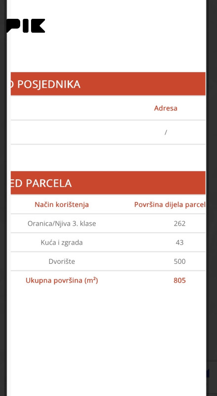 Zemljište Zupcici-Goražde 3